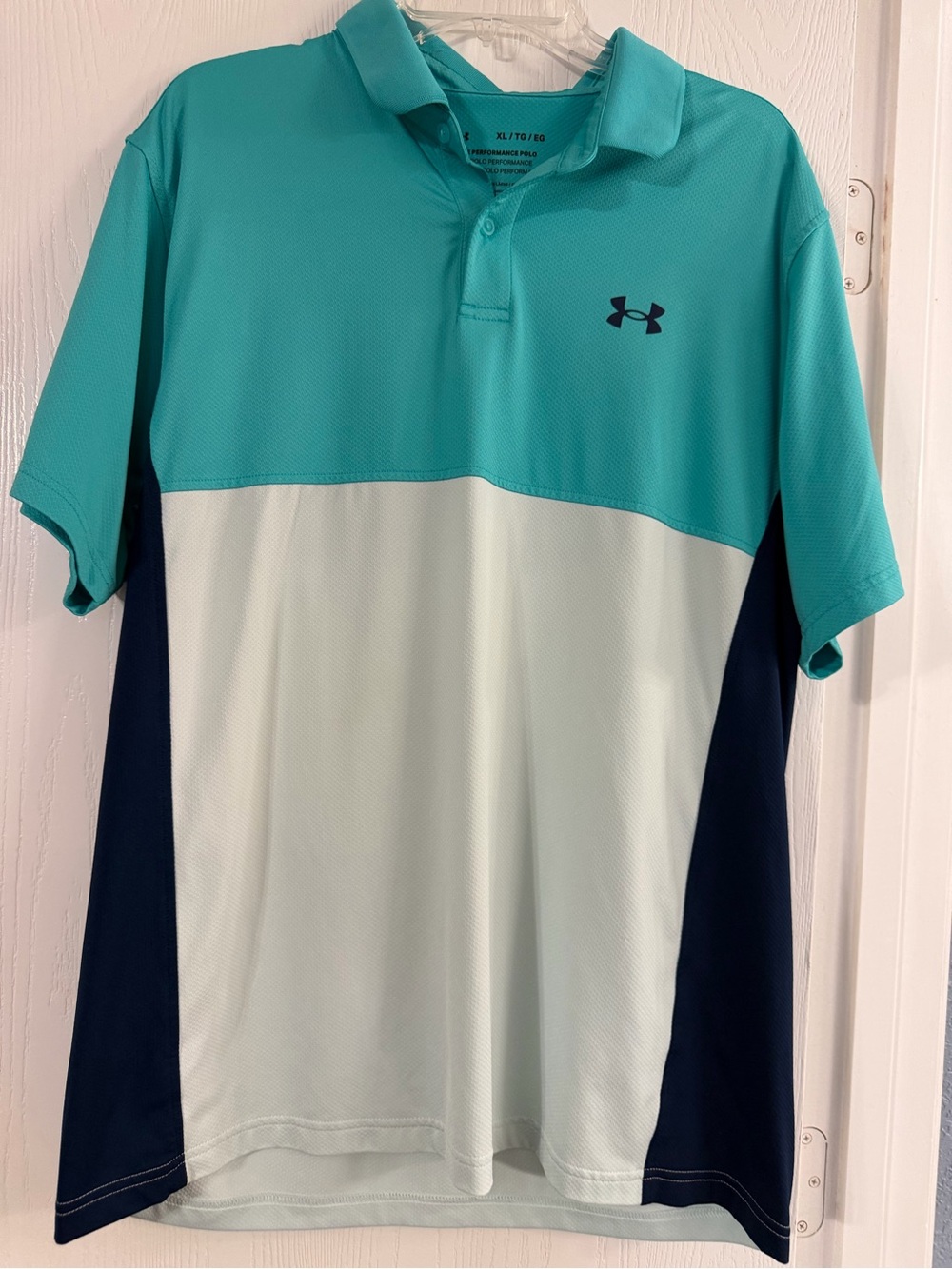Under Armour Men's Performance Blocked Polo Shirt soze XL like new